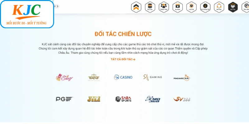 Các đối tác chiến lược của KJC trong lĩnh vực game